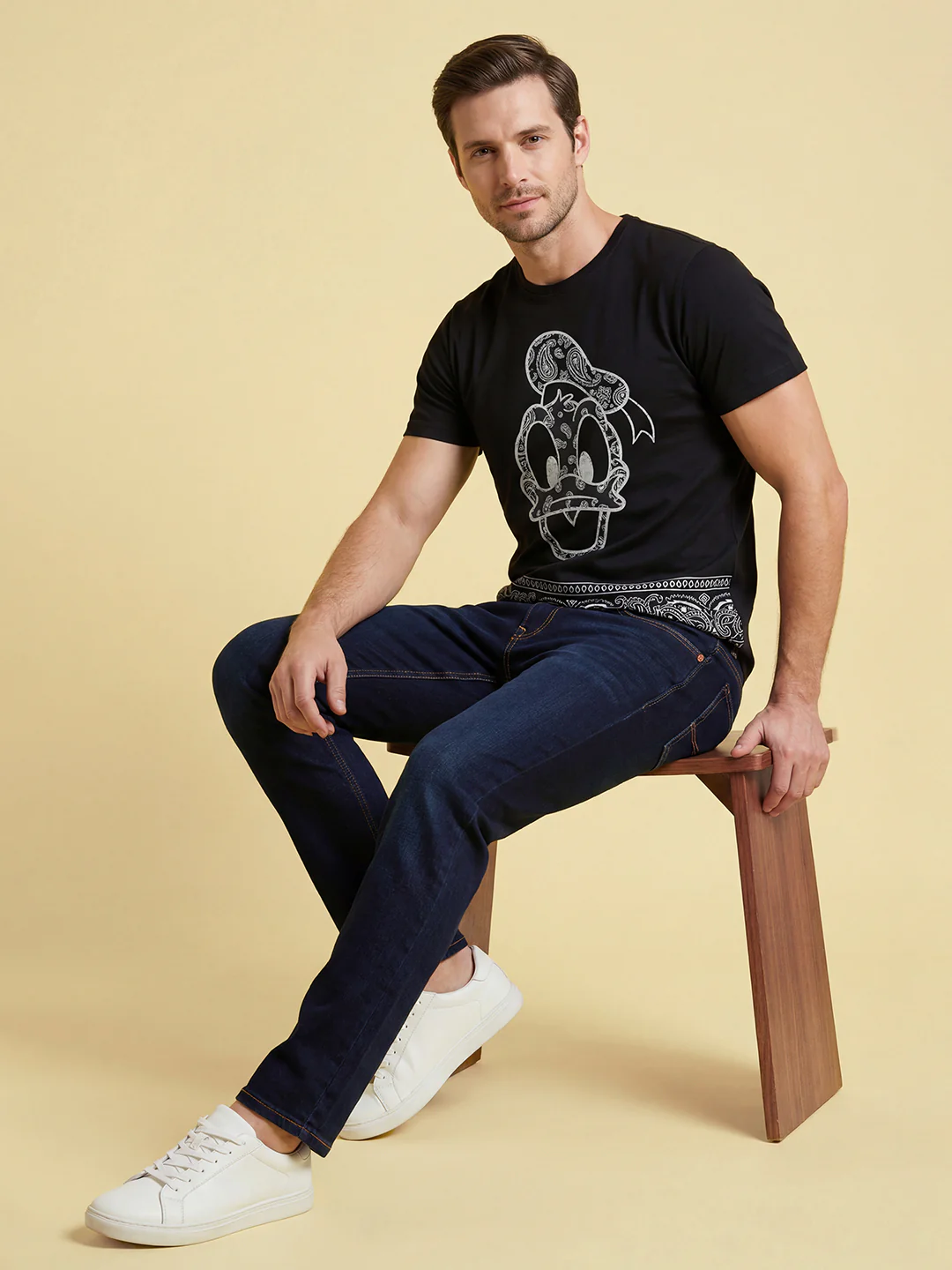 Blue Slim Fit Denim for Men by Being Human Clothing - Image 3