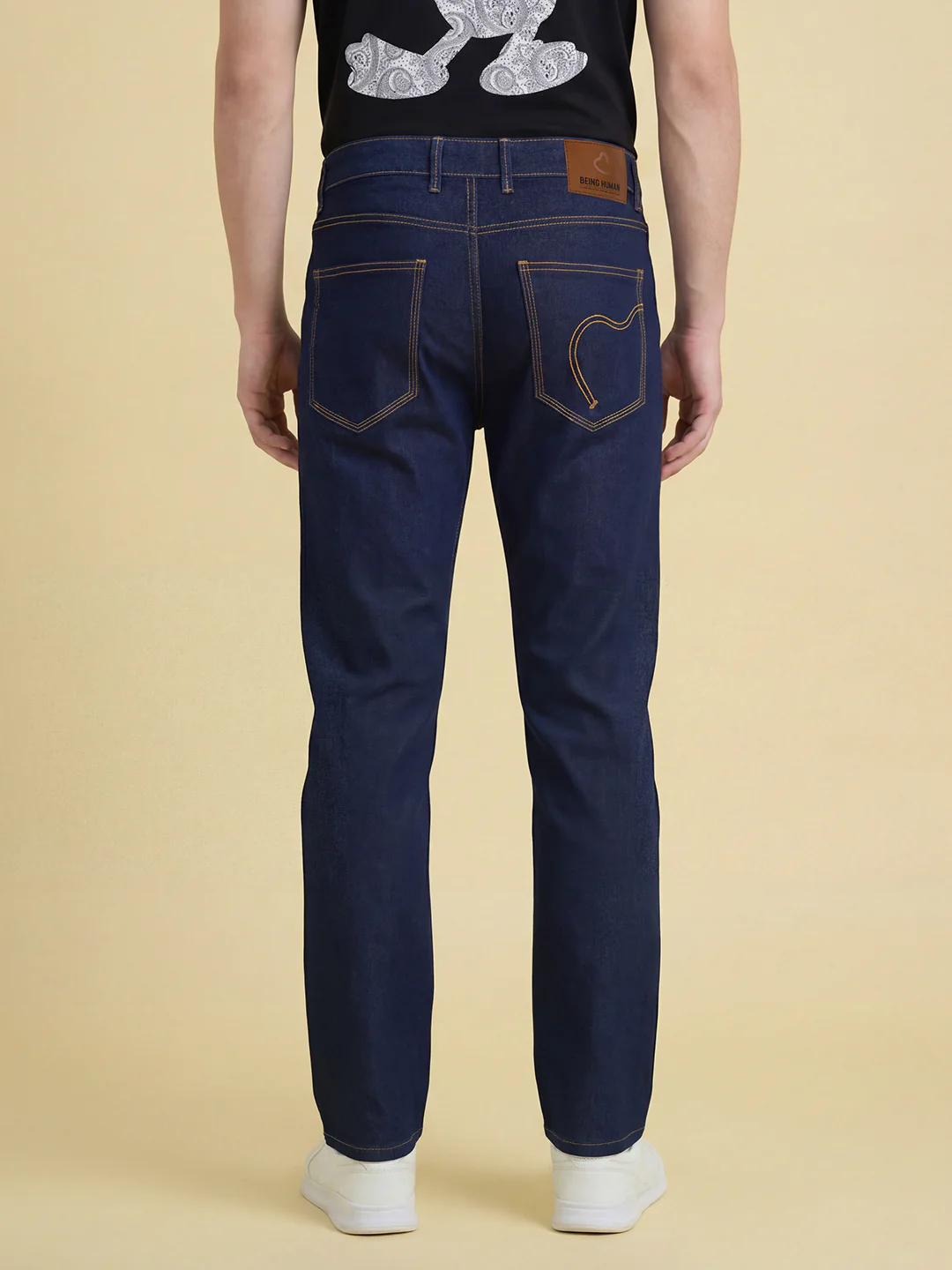 Blue Slim Fit Denim for Men by Being Human Clothing - Image 4
