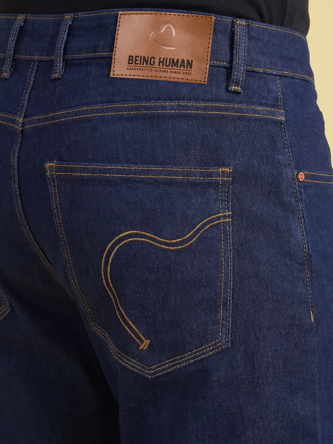 Blue Slim Fit Denim for Men by Being Human Clothing - Image 5